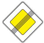 Ženklas 202 — End of priority road