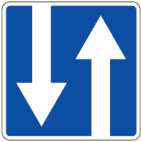 Ženklas 504 — End of one-way road